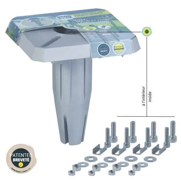 Afneembare grondverankering, stevige steun voor vierkante of rechthoekige zweefparasol