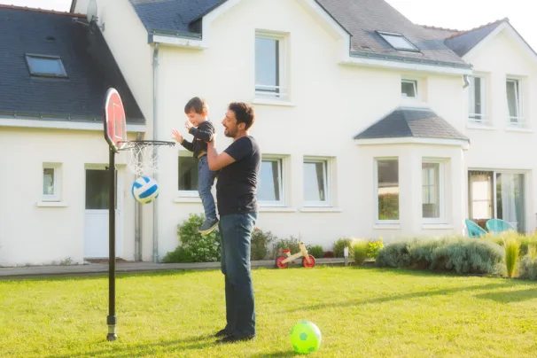 ancrage au sol panier de basket enfant