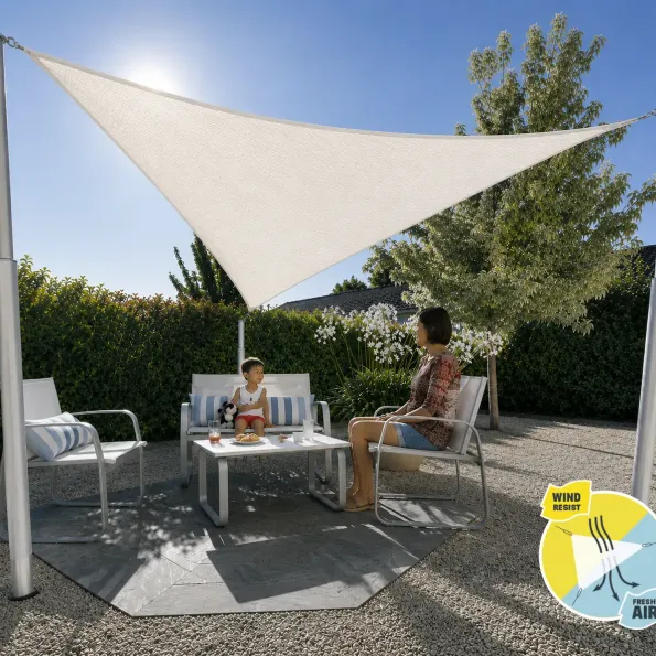 Telescopische paal voor schaduwdoek, in hoogte verstelbaar tot 2,30?m, ideaal om de tuin te beschaduwen