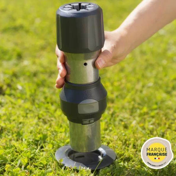 Rechte Gard&Rock?voet om in de grond te verankeren, kantelbare rechthoekige parasolsteun, zonbescherming