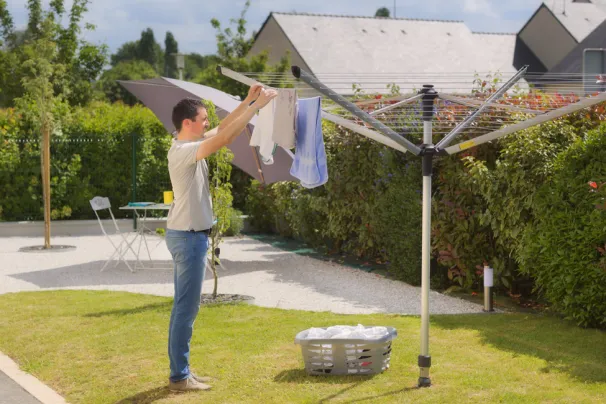 fixation amovible étendoir à linge parapluie
