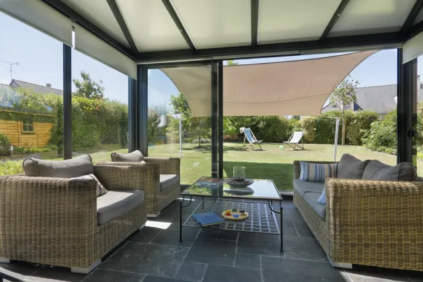 Mât voile d'ombrage pour pergola