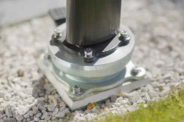 ancrage au sol amovible parasol déporté