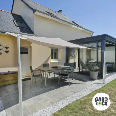 Pontet pour fixation murale voile d'ombrage